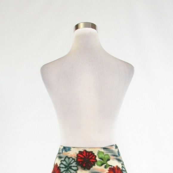 White red MALIPARMI pleated skirt IT40 6 - Picture 13 of 14